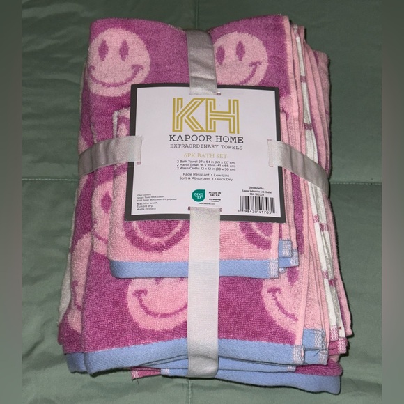 Kapoor Home Other - Kapoor Home 6 Pack Bath Set of Cotton Towels